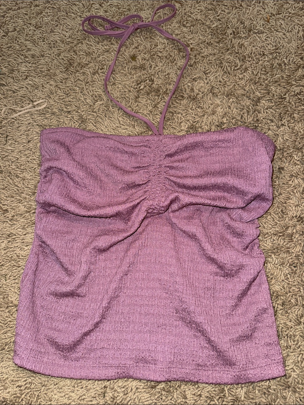 wild fable Mauve Strapless Smocked Tube Top
